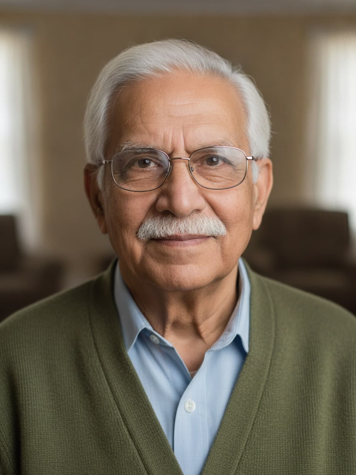The portrait on our example Hindu memorial