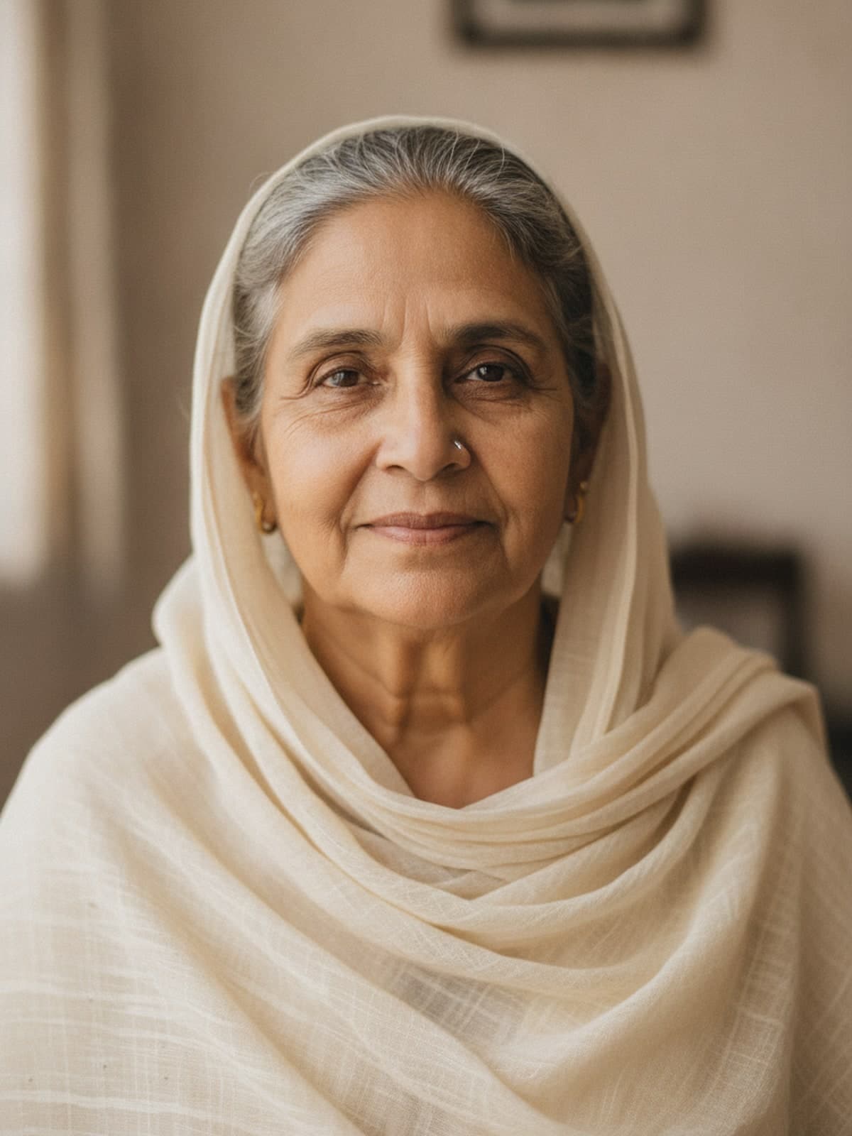 The portrait on our example Sikh memorial